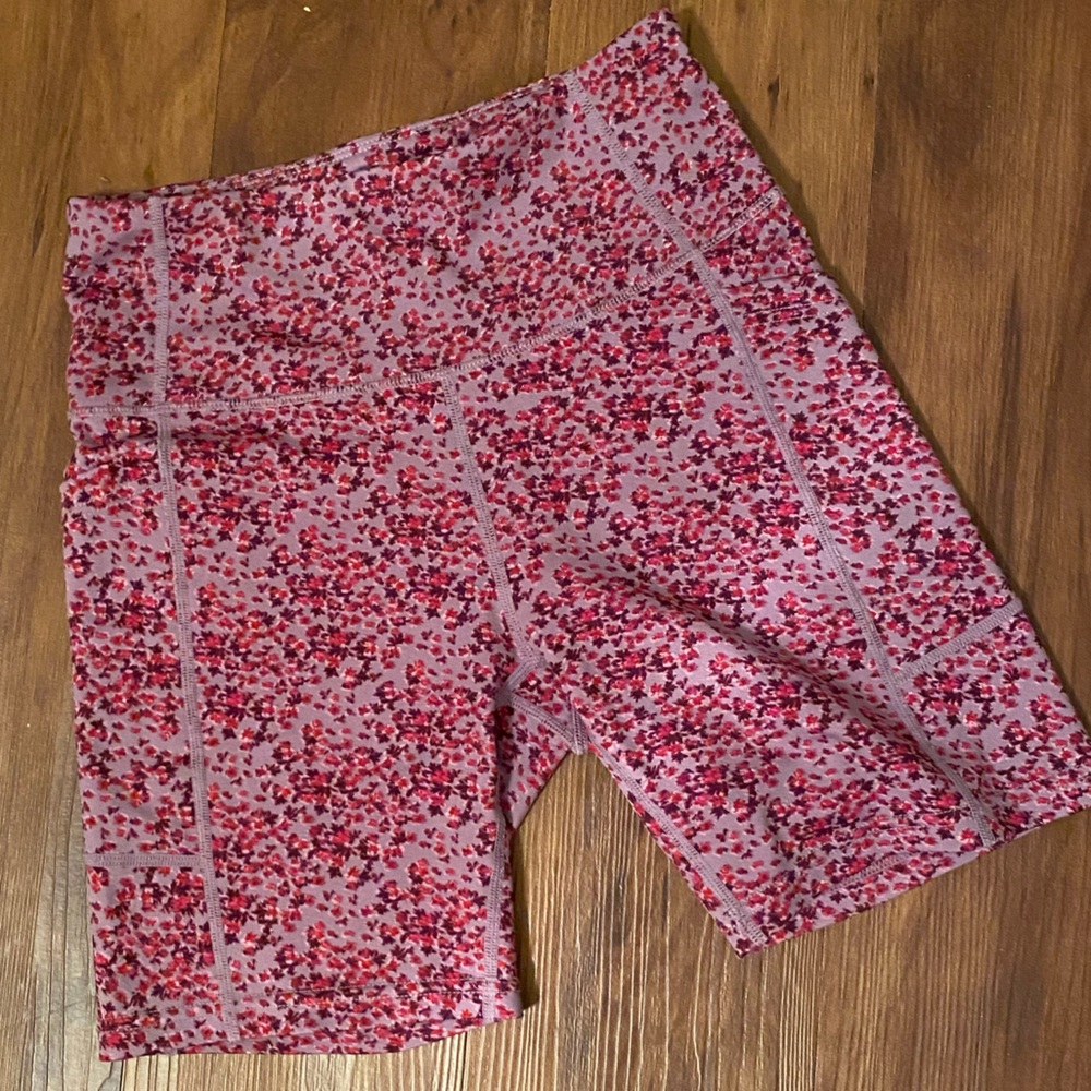 Nicole Miller floral biker shorts
